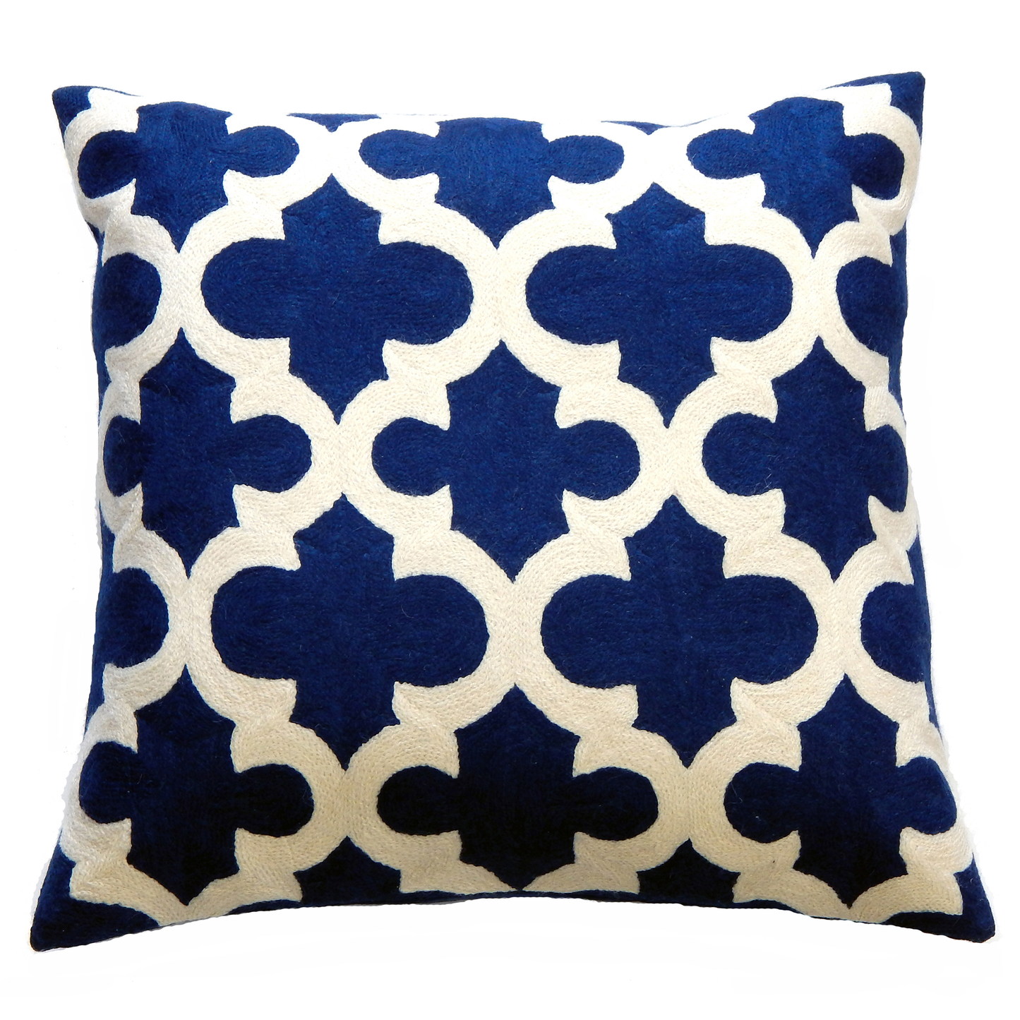 Hand Embroidered Taj Wool Cushion