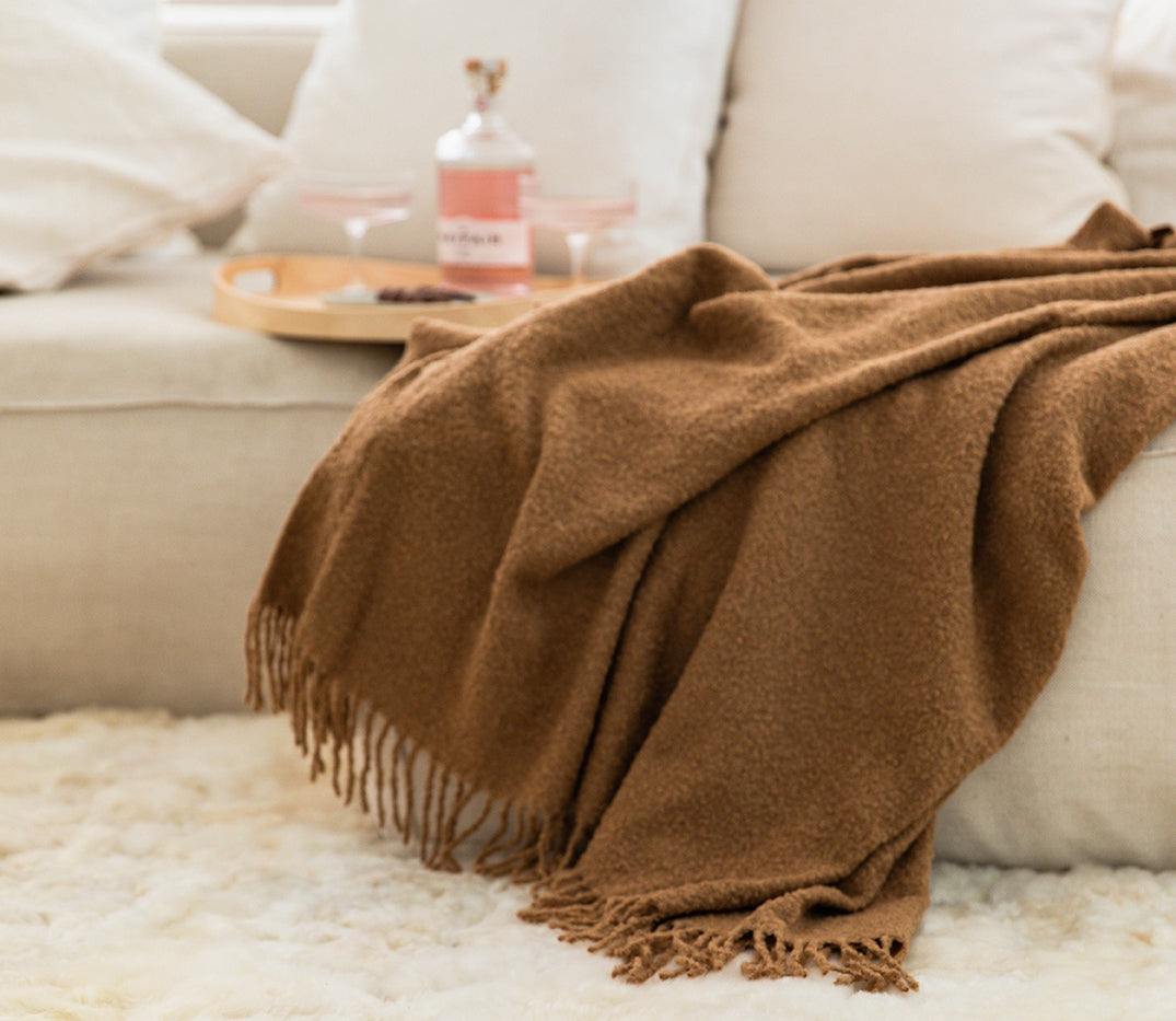Alpaca Boucle Throw
