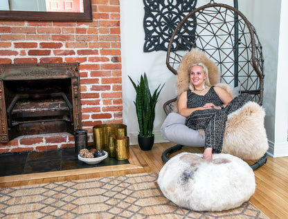 Icelandic Shorn Pouffe