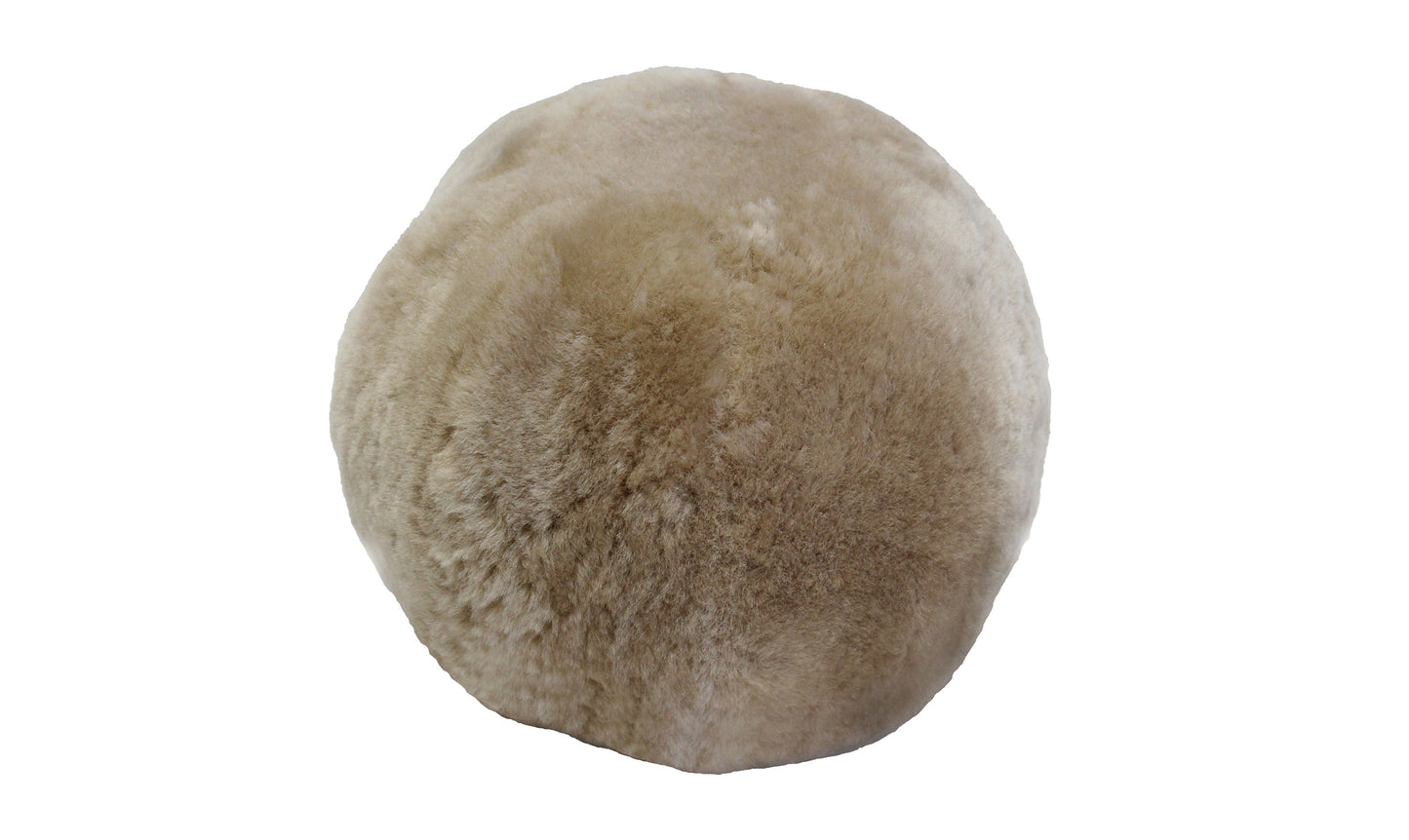 Shorn Sheepskin Ball Cushion