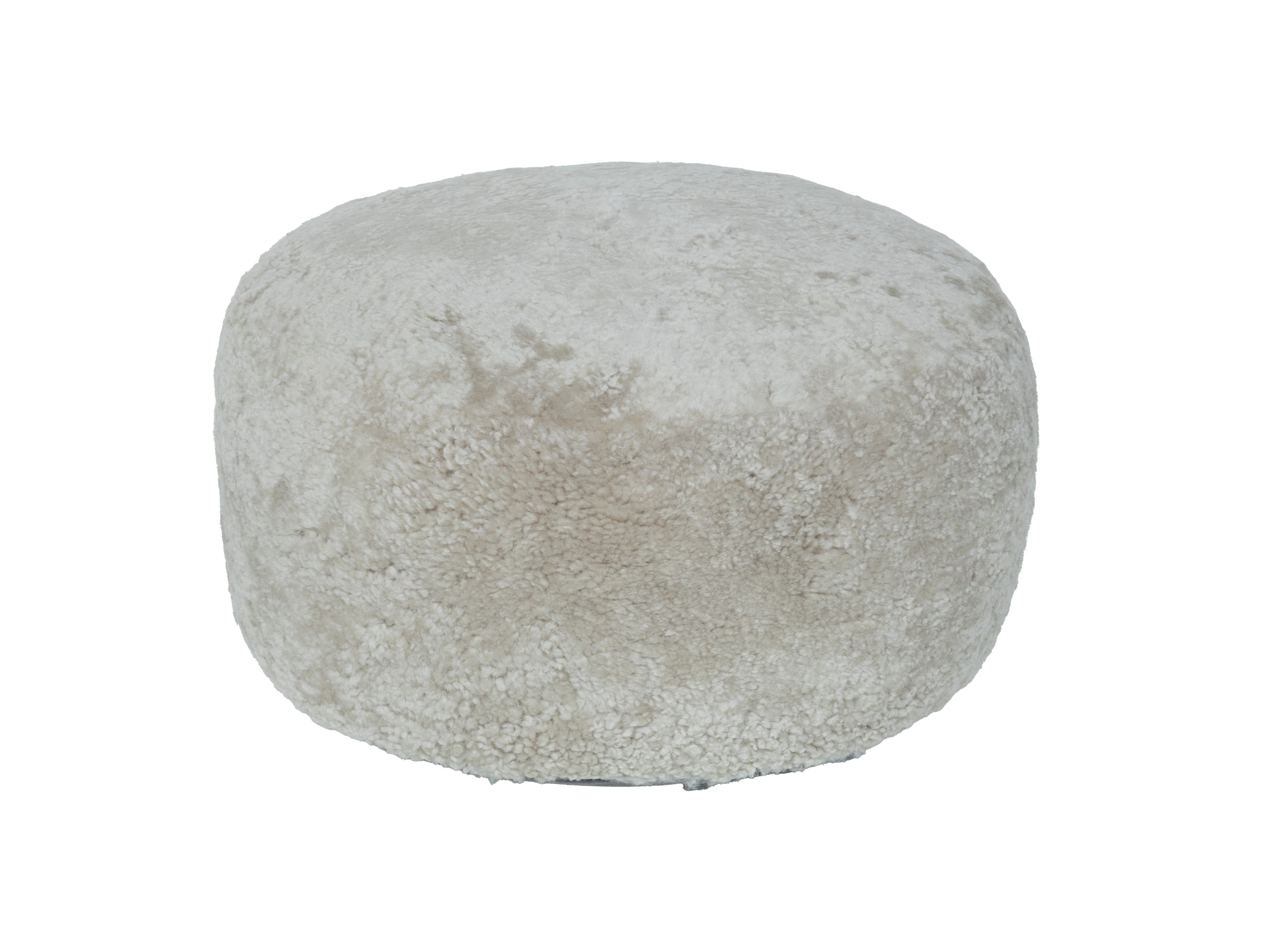 Shorn Curly Sheepskin Ottoman – Fibre by Auskin (USA)