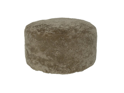 Shorn Curly Sheepskin Ottoman